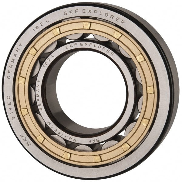 SKF NU 314 ECM 70mm Bore Diam, 150mm Outside Diam, 35mm Wide Cylindrical Roller Bearing 