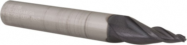 Seco 29110 Tapered End Mill: 11 ° per Side, 0.0787" Small Dia, 0.7874" LOC, 3 Flutes, Solid Carbide, Square End Image