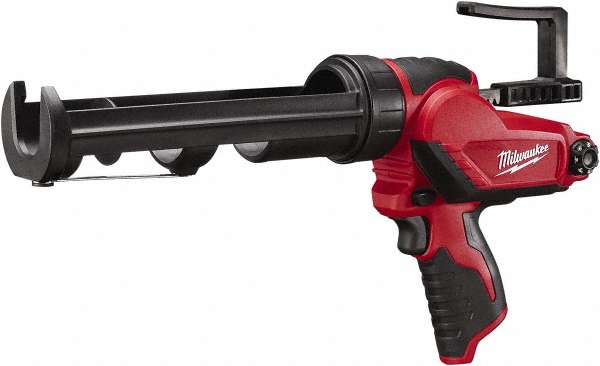 Cordless Caulk & Adhesive Gun: 10 oz, Half Barrel Frame - 12V, Use with 10 oz Cartridge Material Containers