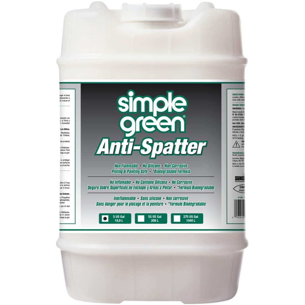 Simple Green. 1400000113457 Water Based Anti-Spatter: 5 gal Pail 