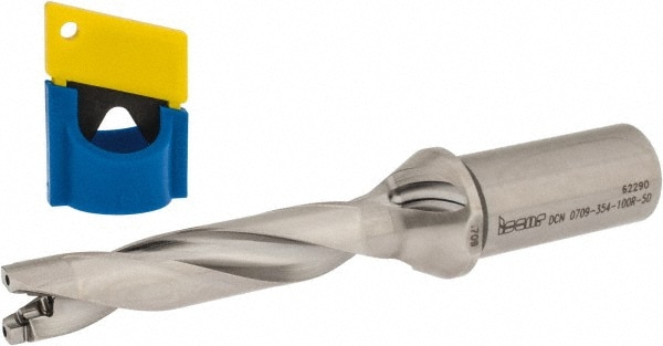 Iscar 3202644 Replaceable Tip Drill: 0.709 to 0.744 Drill Dia, 3.54" Max Depth, 1 Straight-Cylindrical Shank Image