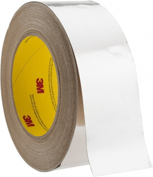 Silver Aluminum Foil Tape: 2" Wide, 3.25 mil Thick