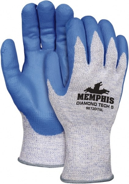 MCR SAFETY 9672DT5L Cut-Resistant Gloves: Size L, ANSI Cut 5, Nitrile, Dyneema 
