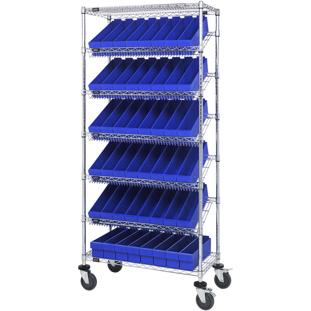 Quantum Storage Bin Shelving: Bin Shelving Type: Bin Systems Unit; Shelf Type: Adjustable | Part #MWRS-7-604BL