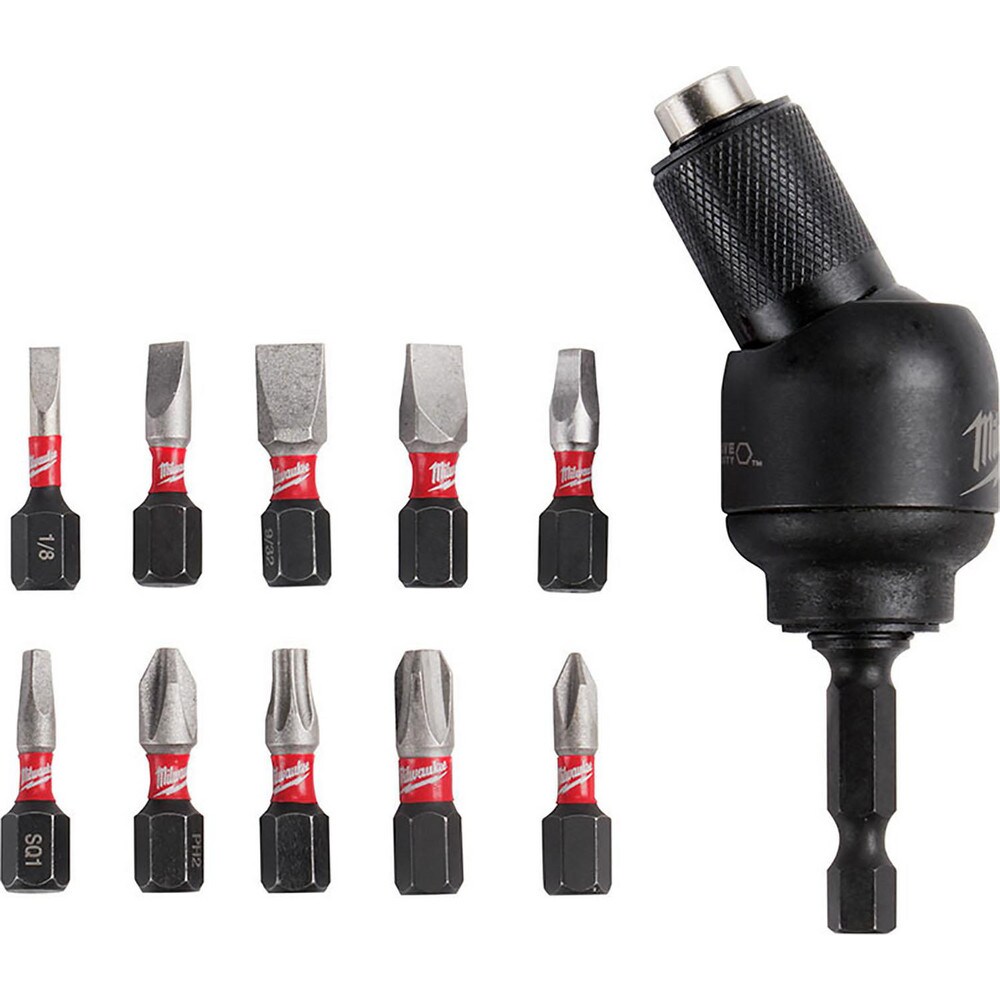 Screwdriver Insert Bit Set: Phillips, Slotted & Square