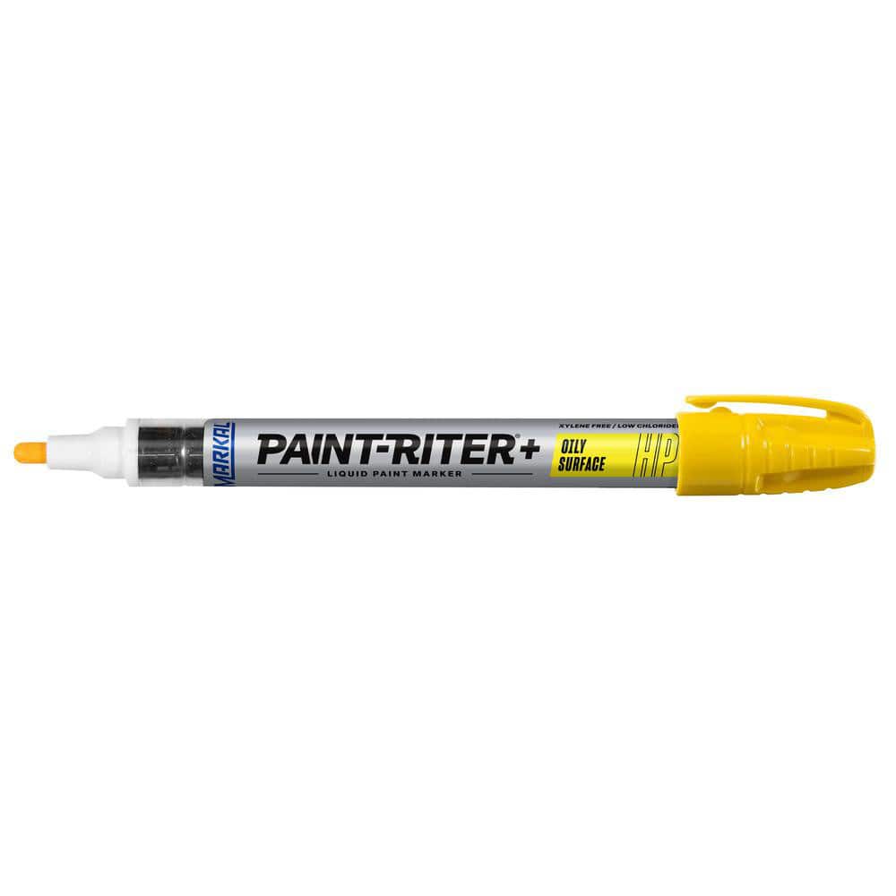 Markal PaintRiter + Oily Surface Yellow Liquid Paint Marker