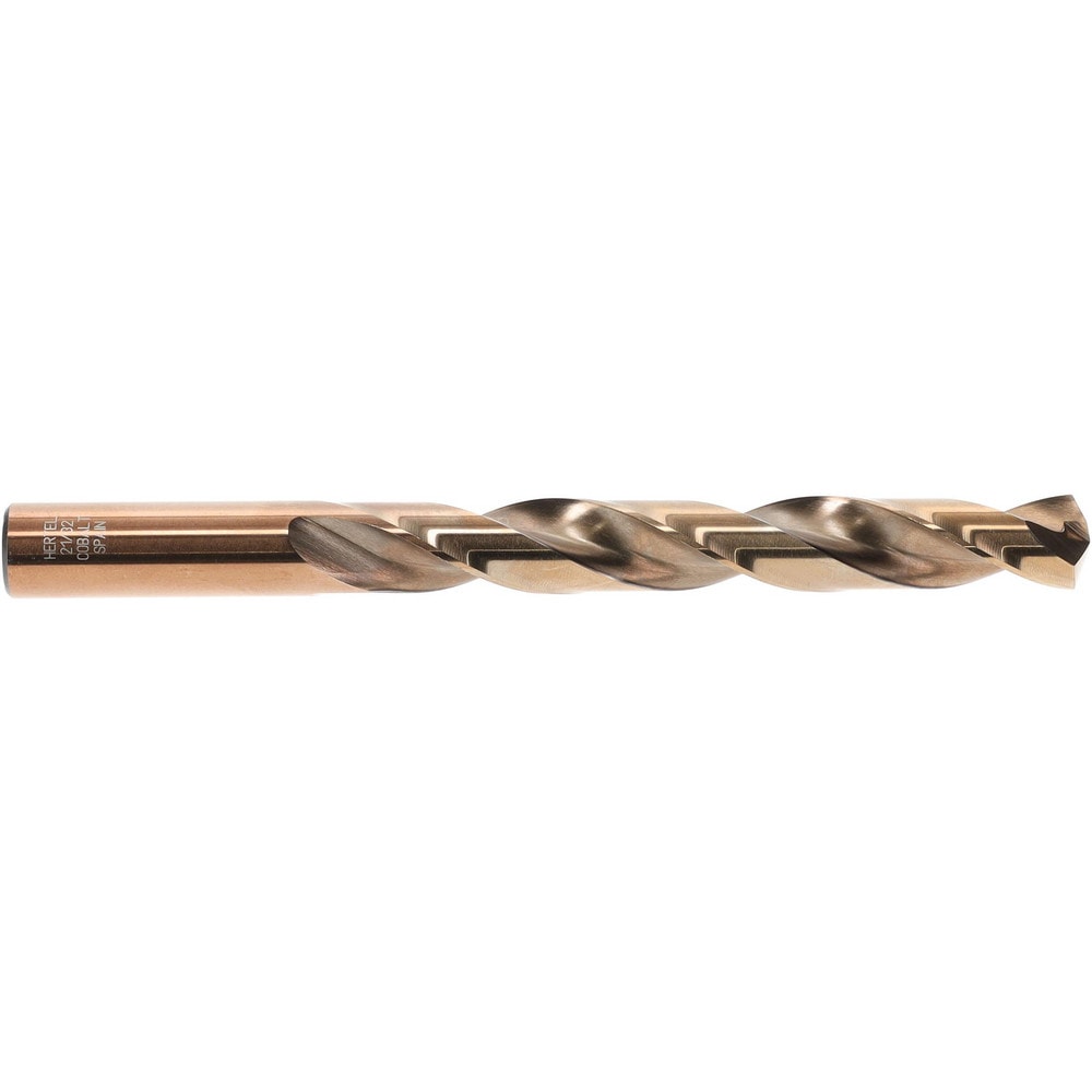 Hertel 42057 Jobber Length Drill Bit: 21/32" Dia, 135 °, Cobalt Image