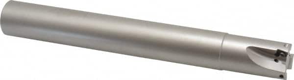 Walter 5051575 1" Cut Diam, 8mm Max Depth, 1" Shank Diam, Cylindrical Shank, 8" OAL, Indexable Square-Shoulder End Mill 