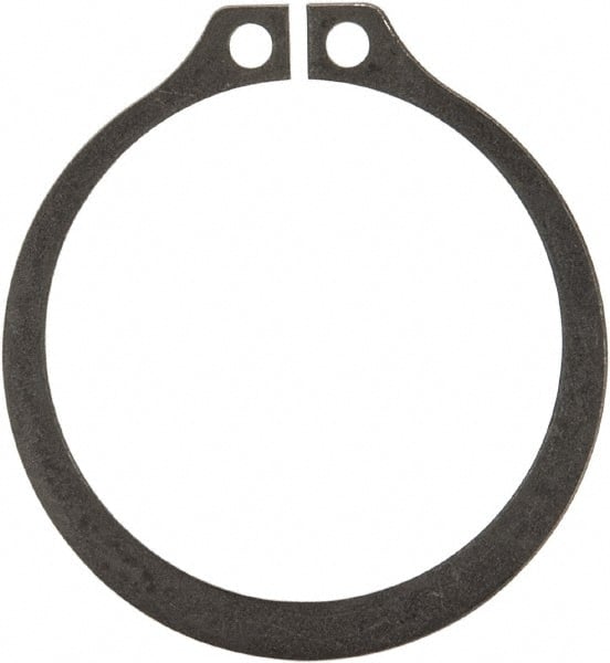 Rotor Clip SH-175ST PA External Snap Retaining Ring: 1.65" Groove Dia, 1-3/4" Shaft Dia, 1060-1090 Spring Steel, Phosphate Finish 