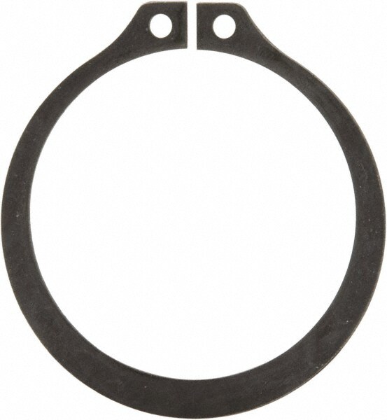 External Retaining Ring: 1.291" Groove Dia, 1-3/8" Shaft Dia, 1060-1090 Beryllium Copper & Stainless Steel, Phosphate Finish