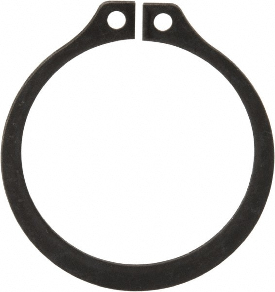 Rotor Clip SH125ST PA B100 External Retaining Ring: 1.176" Groove Dia, 1-1/4" Shaft Dia, 1060-1090 Beryllium Copper & Stainless Steel, Phosphate Finish Image