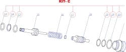 RivetKing. RK8000S-KC 3 to 6" Seal Kit for Rivet Tool 