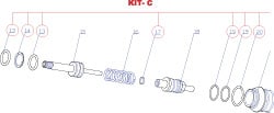 RivetKing. RK8000S-KC 3 to 6" Seal Kit for Rivet Tool Image