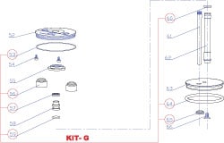 RivetKing. RK8000S-KG 3 to 6" Seal Kit for Rivet Tool Image