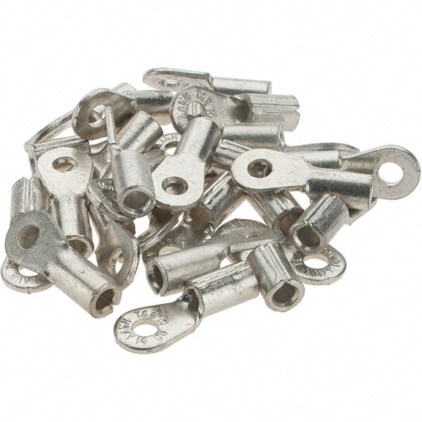 Circular Ring Terminal: Non-Insulated, 9 to 7 AWG, Crimp Connection