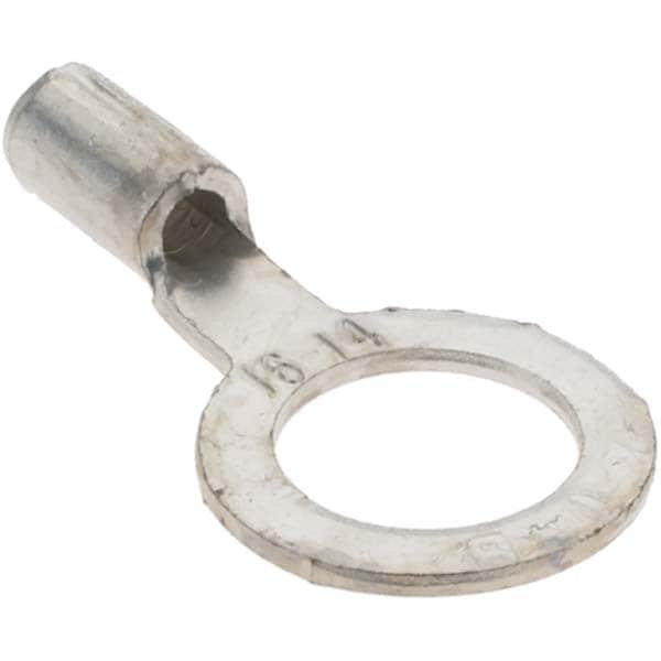 Circular Ring Terminal: Non-Insulated, 18 to 14 AWG, Crimp Connection