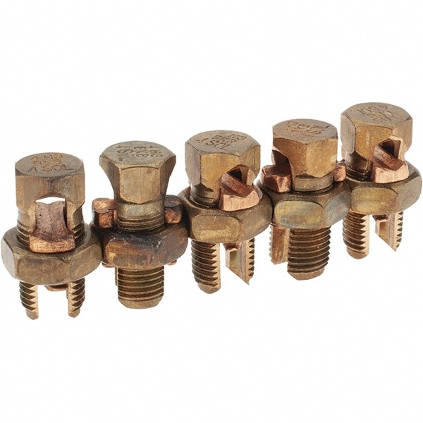 8 to 4 AWG, Bronze Alloy, Split Bolt Connector