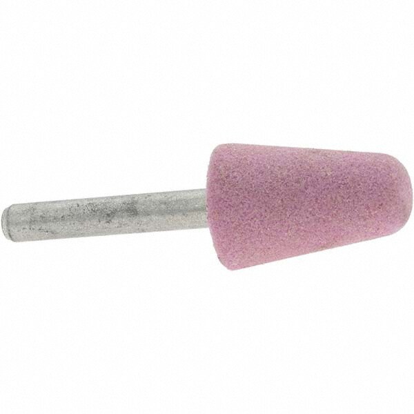 Mounted Point: 1-1/8" Thick, 1/4" Shank Dia, A5, 60 Grit