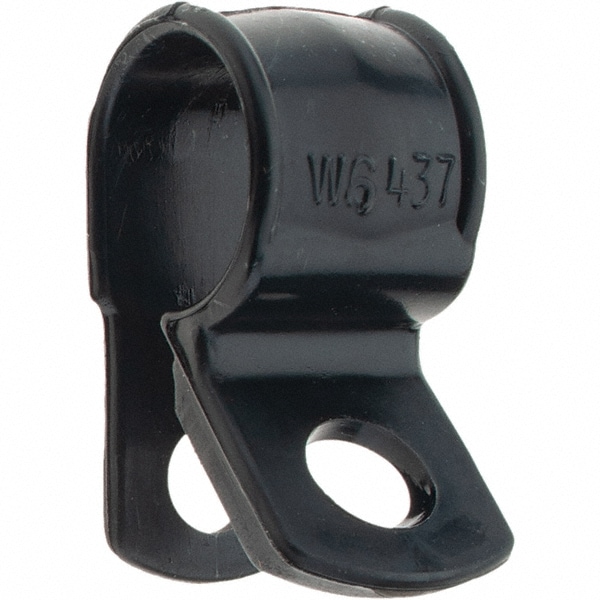 1/2" Bundle Diam, 0.203" Hole, Nylon Clamp