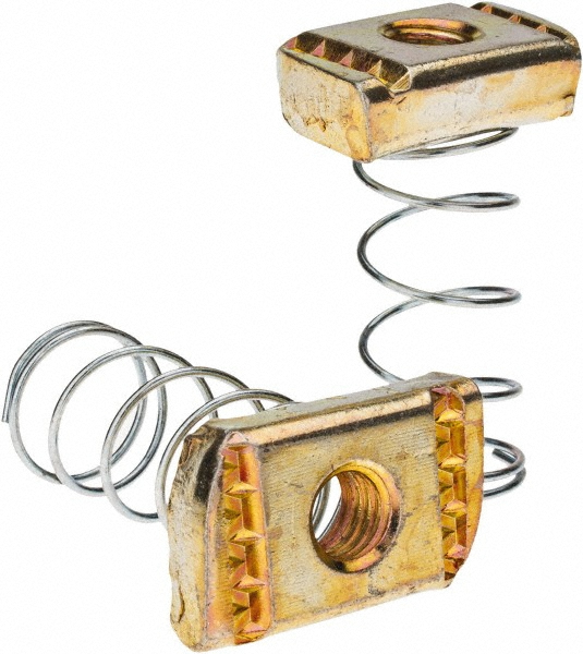 Steel Channel Nut with Spring for 3/8" Conduit