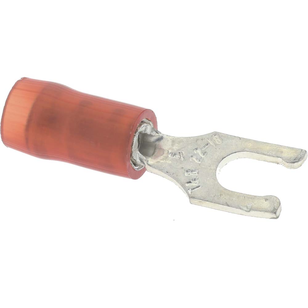 Value Collection Locking Fork Terminal Red, Nylon, Partially
