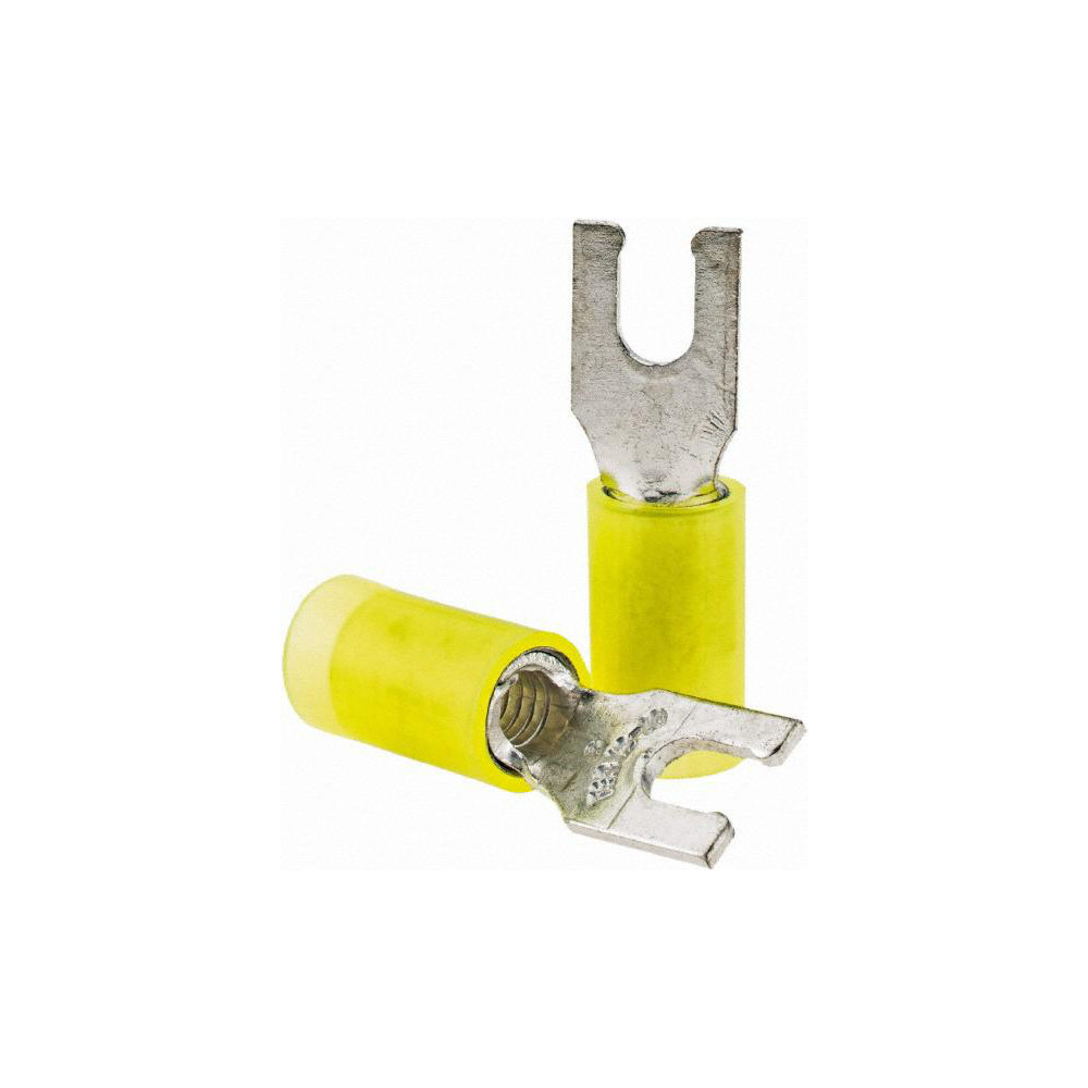 Value Collection - Locking Fork Terminal: Yellow, Nylon, Partially ...