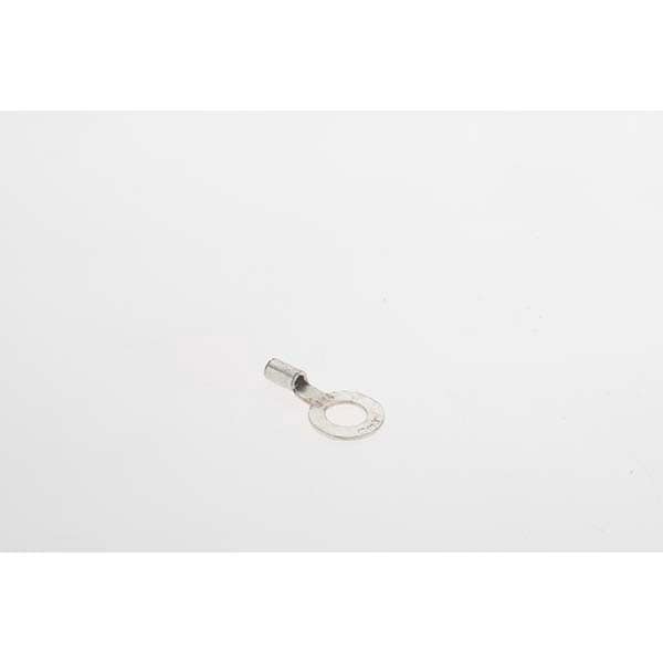 D Shaped Ring Terminal: Non-Insulated, 18 to 14 AWG, Crimp Connection