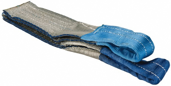 Value Collection - Flat Eye & Eye, Type 3 Web Sling: 3' Long, Polyester ...