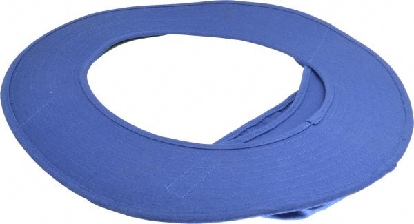 Hard Hat Shade: Cotton, Blue, Use with Regular Hard Hat