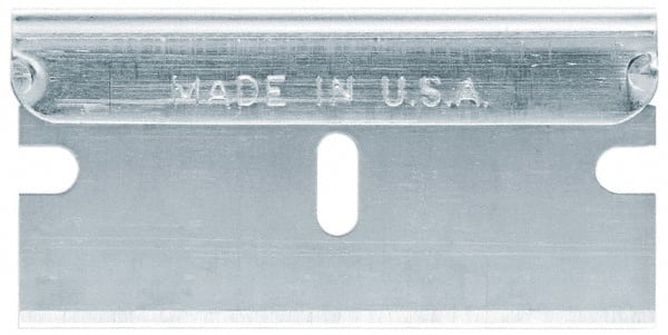 Made in USA 100 Piece Steel Single Edge Blade 1-1/2" OAL 0.009" Blade Thickness