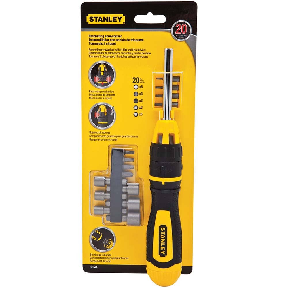 Stanley - 21 Piece Nut Driver, Phillips, Slotted, Square & Torx 