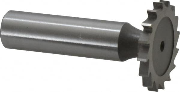 Whitney Tool Co. 20211 Woodruff Keyseat Cutter: 1.125" Cut Dia, 0.125" Cut Width, 1/2" Shank Dia, Straight Tooth 