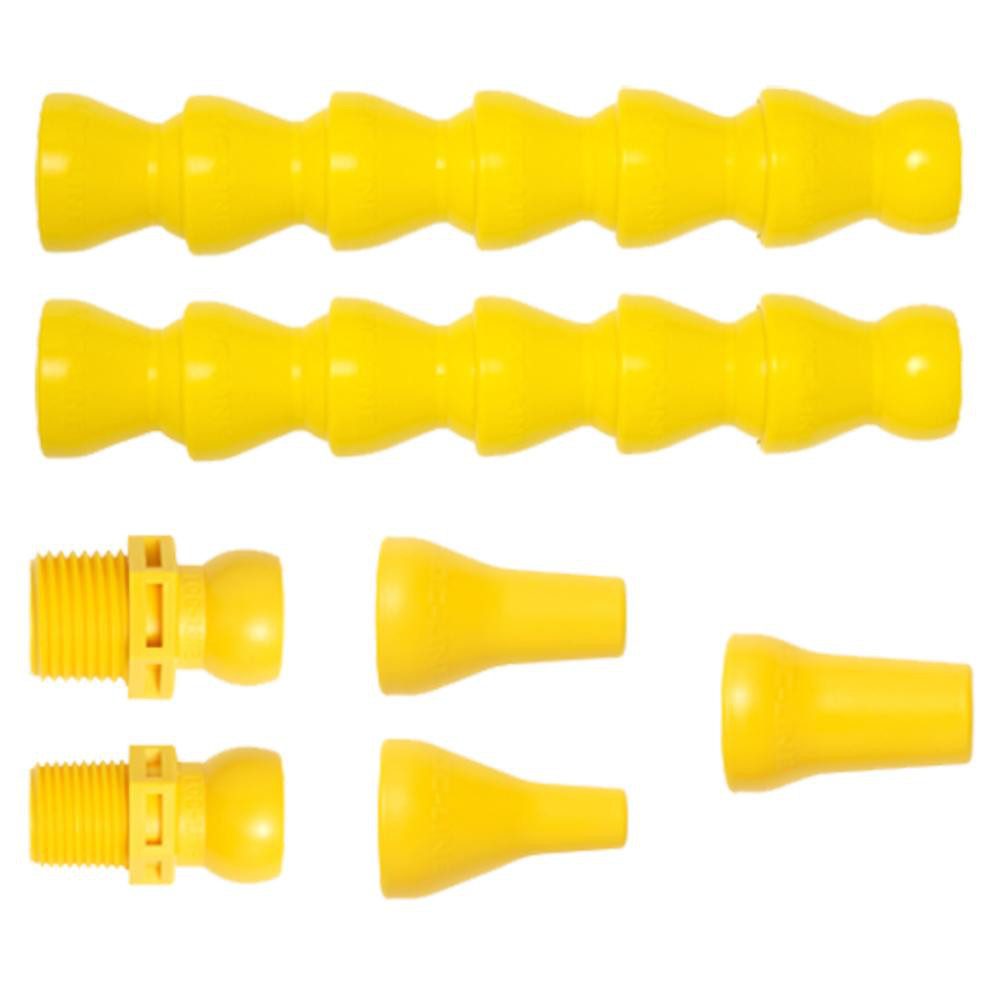 1 Piece, 13" Hose Length, 1/2, 1/4 & 3/8" Nozzle Dia, 1/2" Hose ID, Coolant Hose - 1/2" Quick Connect For Snap Together Hose Systems