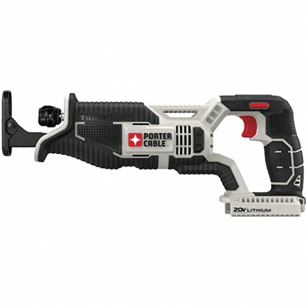 Cordless Reciprocating Saw: 20V, 0 to 3,000 SPM - 20V Max Lithium-ion Battery