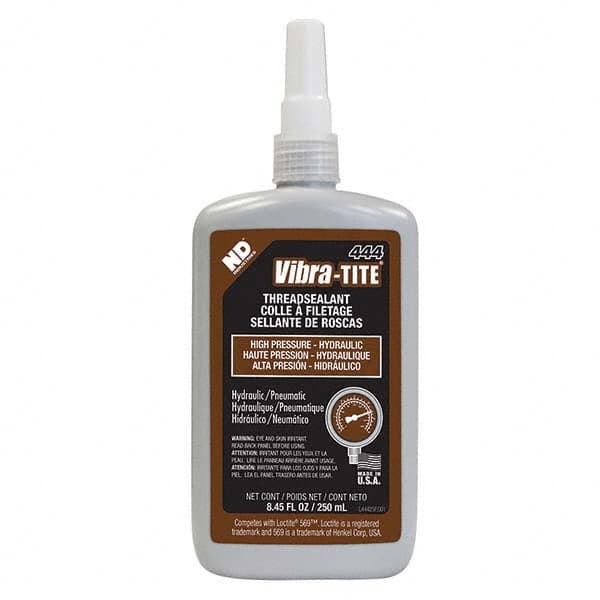 Vibra-Tite. 44425 Threadlocker: Brown, Liquid, 250 mL, Bottle 