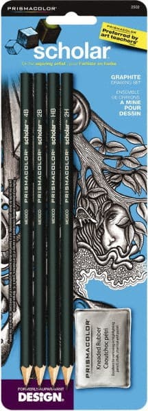 Prismacolor Ebony Graphite Drawing Pencils, Black, Box of 12
