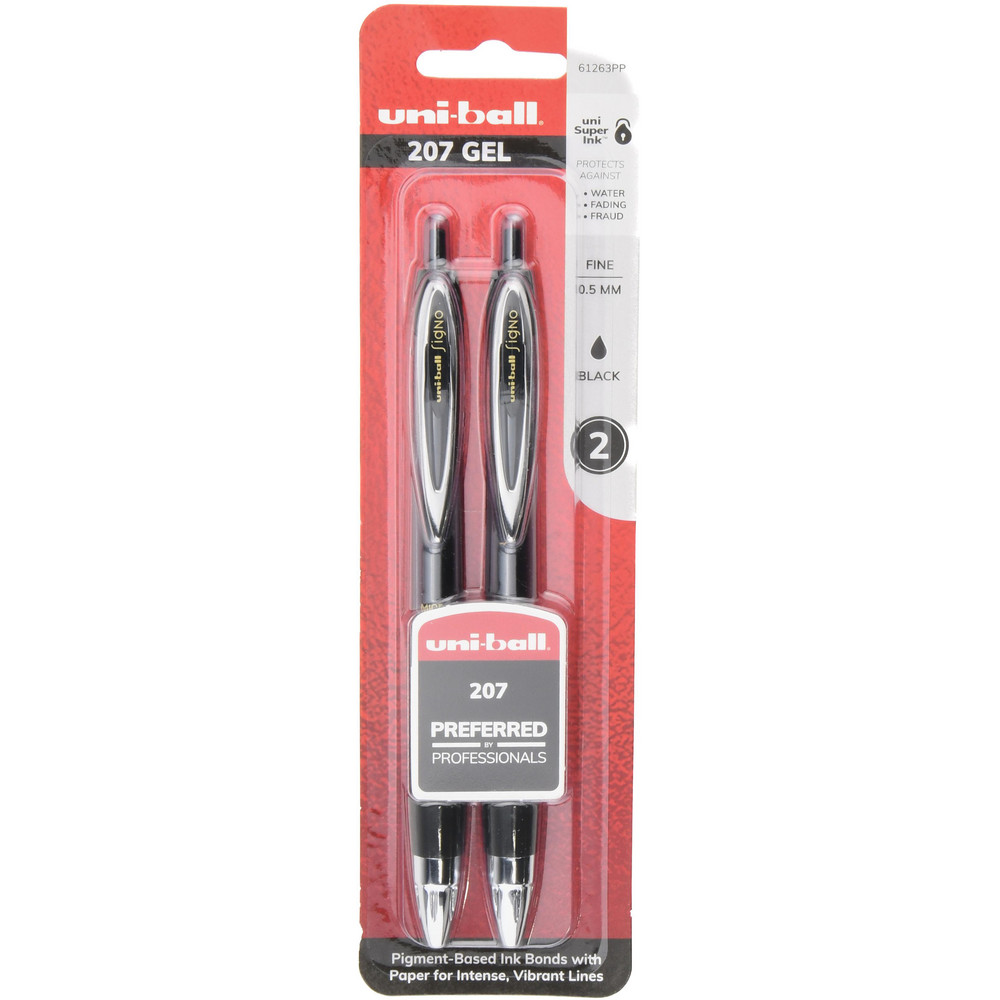 Retractable Pen: 0.5 mm Tip, Black Ink