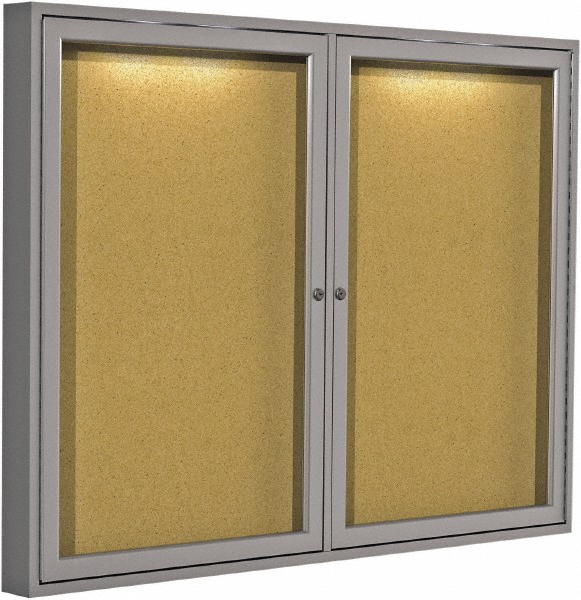 Ghent 961/2" Wide x 481/2" High Open Cork Bulletin Board 43846716