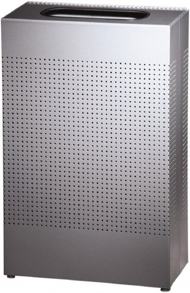 Rubbermaid - Decorative Trash Can: 23 gal, Rectangle, Gray - 64895717 - MSC  Industrial Supply