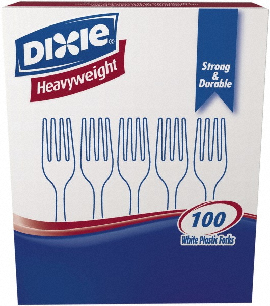 Dixie Pack of (100) Dixie Plastic Tableware, Heavyweight Forks MSC