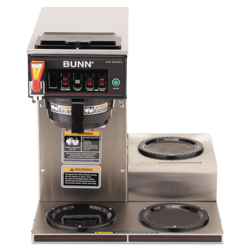 Bunn - Coffee Makers: Coffee Maker Type: 12-Cup Automatic Drip Coffee Maker;  Material: Stainless Steel, Plastic; For Use With: Coffee | MSC Direct