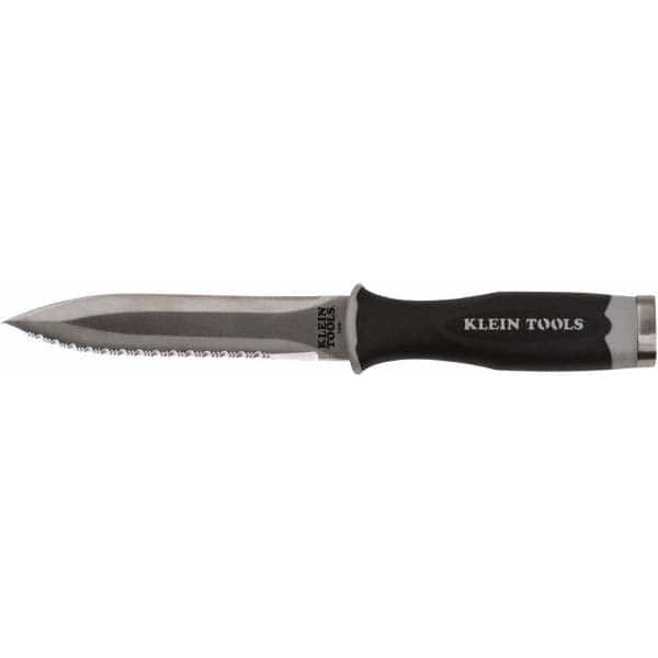 5-1/2" Long Blade, Steel, Serrated, Duct Knife