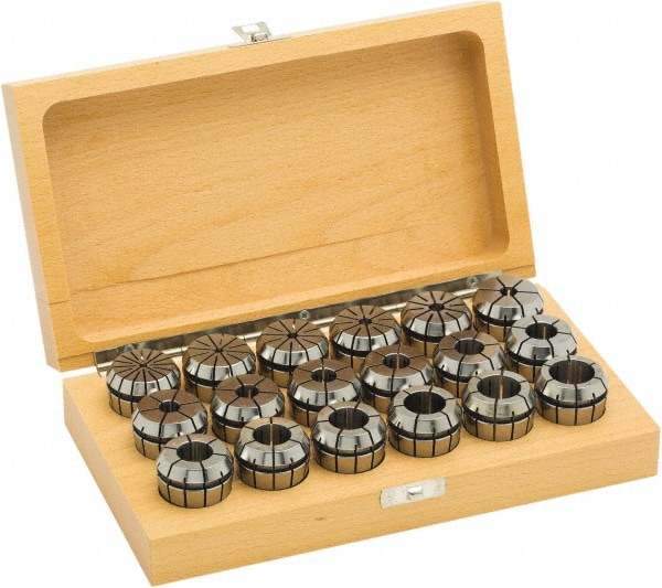 Parlec 5UMER32-SM018 Collet Set: 18 Pc, Series ER32 Image