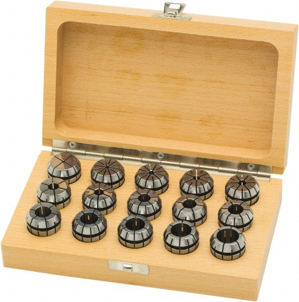 Parlec 5UMER25-SM015 Collet Set: 15 Pc, Series ER25 Image