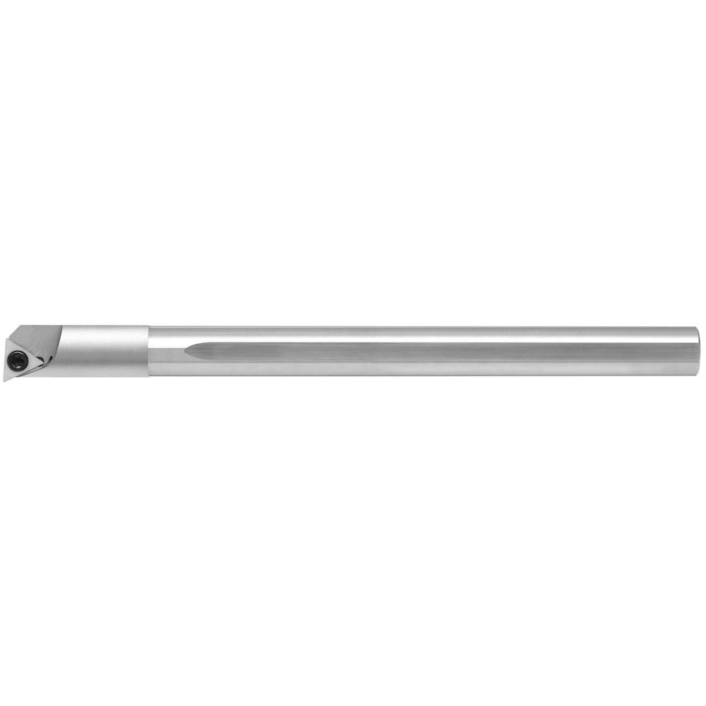 Indexable Boring Bar: ADBT312F0R, 0.363" Min Bore Dia, Right Hand Cut, 3/8" Shank Dia, Solid Carbide (Shank), Steel (Head)