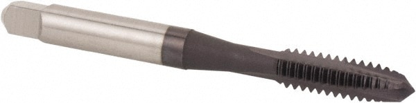 Spiral Point Tap: 5/8-18, UNF, 3 Flutes, Plug, 3B, Powdered Metal, TiAlN Finish