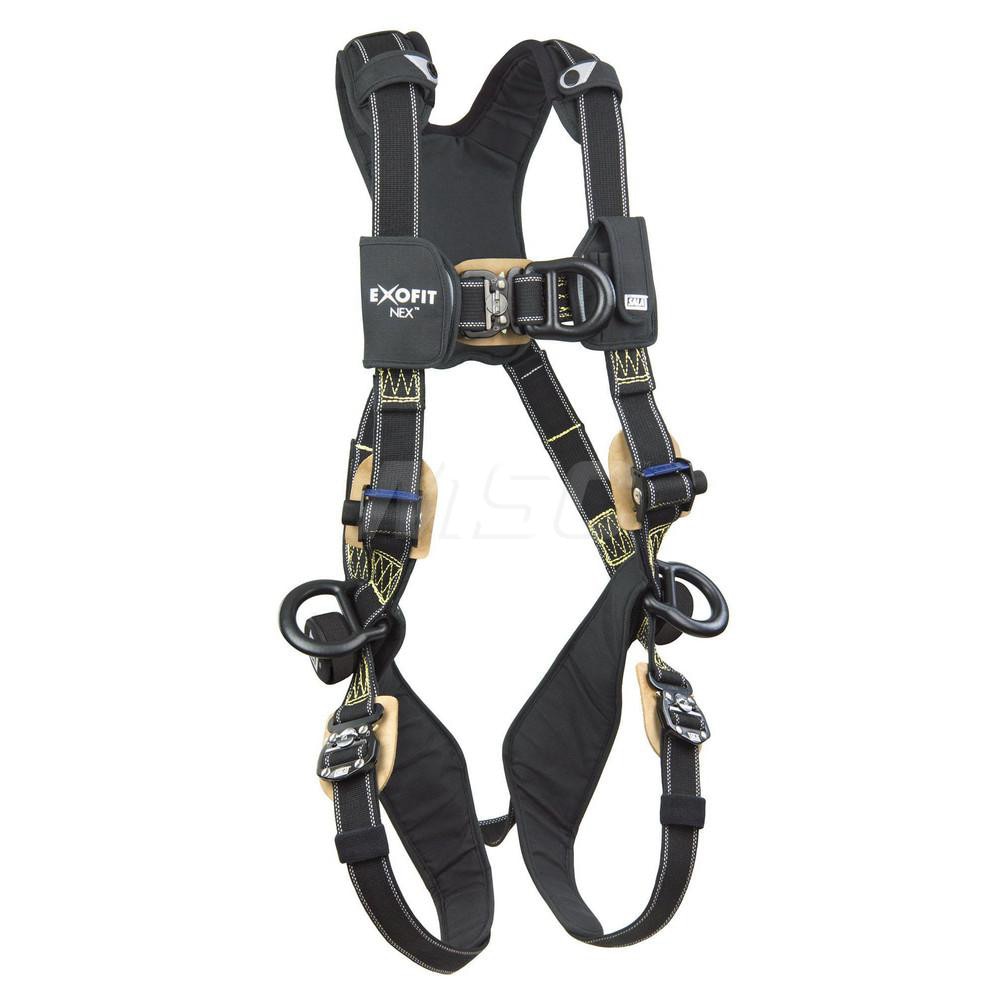 Fall Protection Harnesses: 420 Lb, Arc Flash Style, Size Large, For Climbing & Positioning, Nomex & Kevlar, Back Front & Side