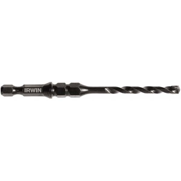 Irwin 3/16" Diam, Hex Shank, CarbideTipped Rotary & Hammer Drill Bit