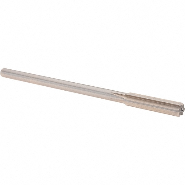 Alvord Polk 10638 Chucking Reamer: 0.345" Dia, 6" OAL, 1-1/2" Flute Length, Straight Shank, High Speed Steel 