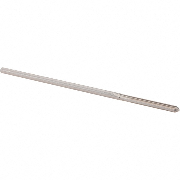 Alvord Polk 10213 Chucking Reamer: 0.133" Dia, 4" OAL, 1" Flute Length, Straight Shank, High Speed Steel 